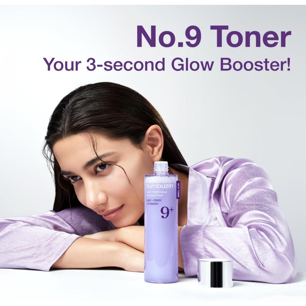 numbuzin No.9 Toner | NAD+ PDRN Glow Boosting Toner, 150mL