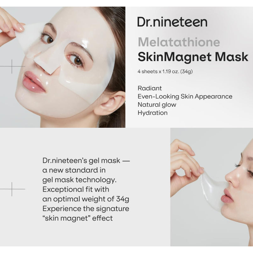 [NUEVO] Mascarilla Dr.nineteen SkinMagnet ( 1 unidad, 4 tipos / HydroB5, Melatathione, Azelaic-Centella, ReDRN )
