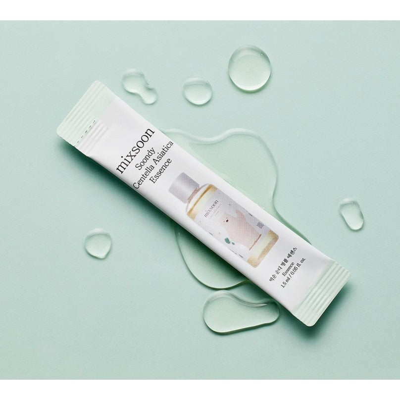 [MINI SET] mixsoon Bean Cream / Bean Essence / Soondy Centella Asiatica Essence Stick Pouch 1.5ml x 10ea (3 Types)