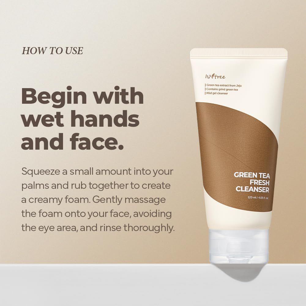 ISNTREE Green Tea Fresh Cleanser, 120ml