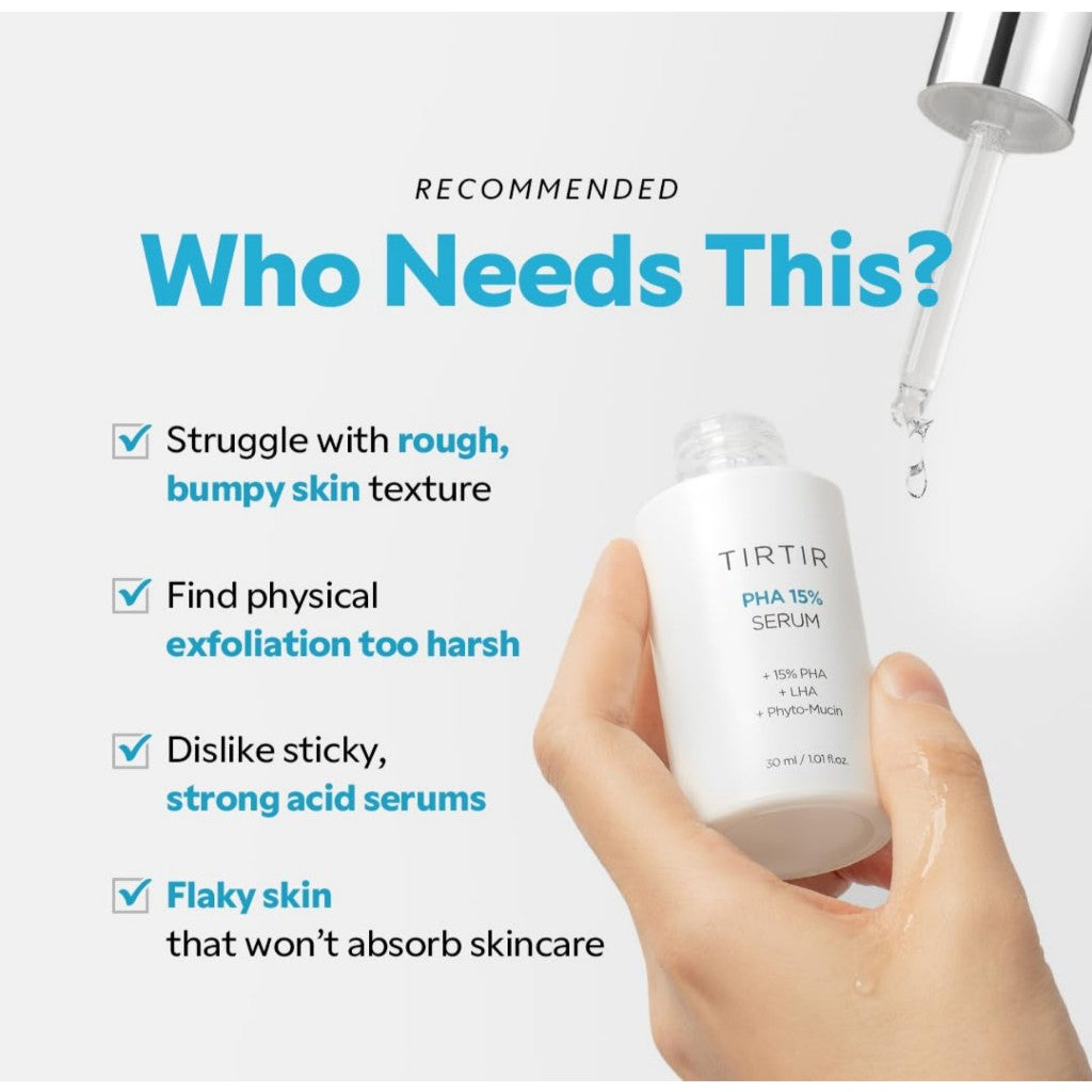 TIRTIR PHA 15% Exfoliating Serum, 30mL