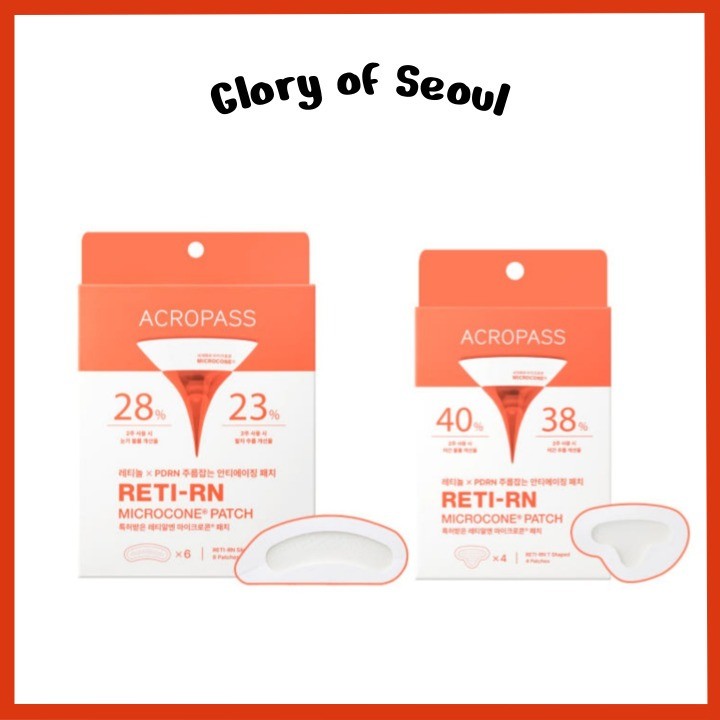 ACROPASS RETI-RN Microcone Patch (2Types) Slim Shaped (6 patches) / T-Shaped (4 patches)