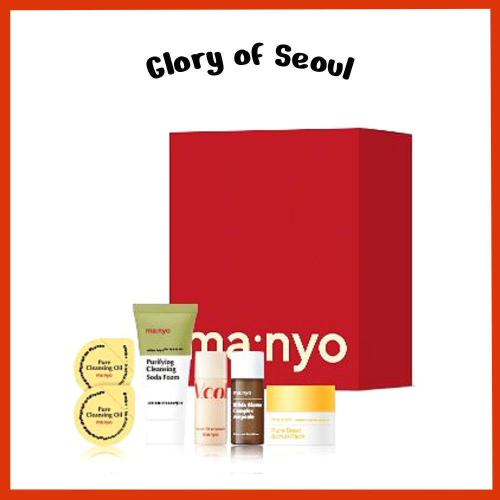 [KIT] ma:nyo As You Wish Miniatures Kit (6 Items) │ Cleansing Oil  + Cleansing Soda Foam + Bifida & Heart Fit Ampoules + Scrub Pack