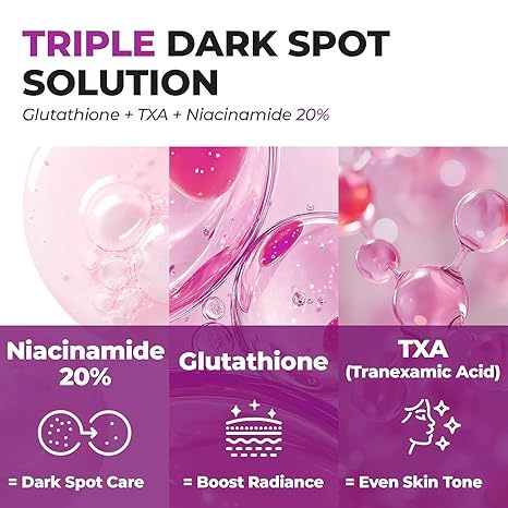 Kit de prueba de niacinamida JUMISO (tónico 20 ml, suero 20 20 ml, crema de control de grasa 20 ml, protector solar 20 ml)