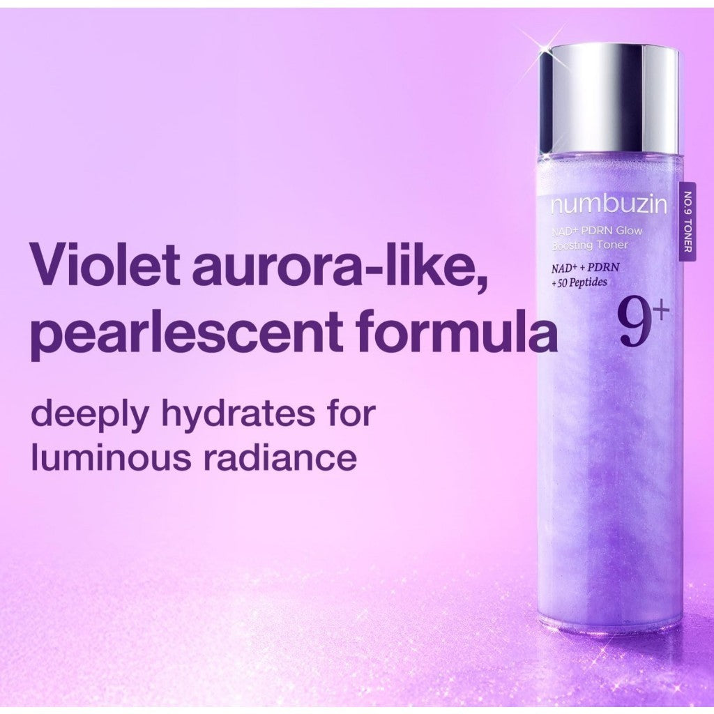 numbuzin No.9 Toner | NAD+ PDRN Glow Boosting Toner, 150mL