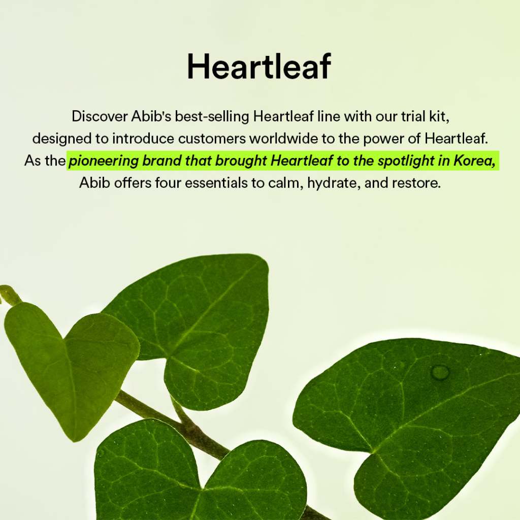 [NUEVO] Kit de prueba calmante Abib Heartleaf