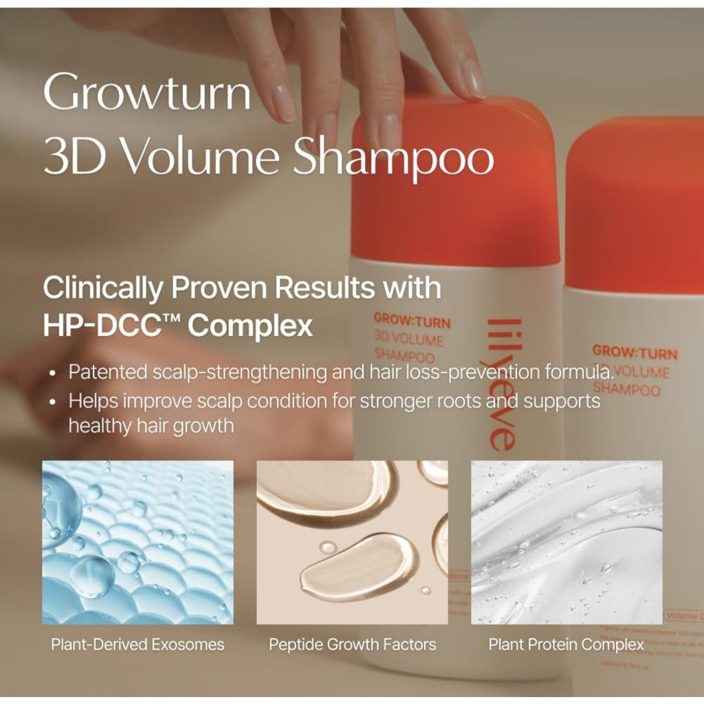 lilyeve GrowTurn 3D Volume Shampoo, 200mL