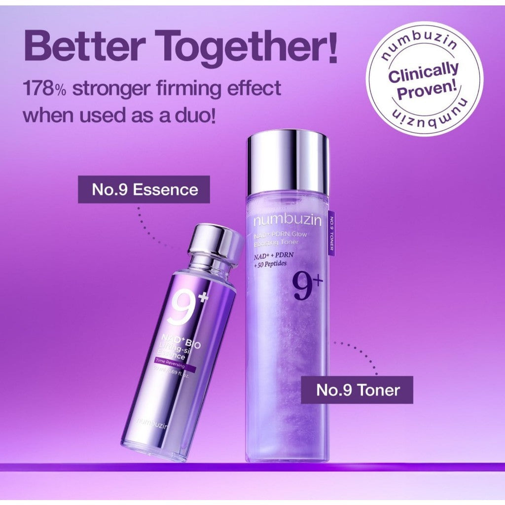 numbuzin No.9 Toner | NAD+ PDRN Glow Boosting Toner, 150mL