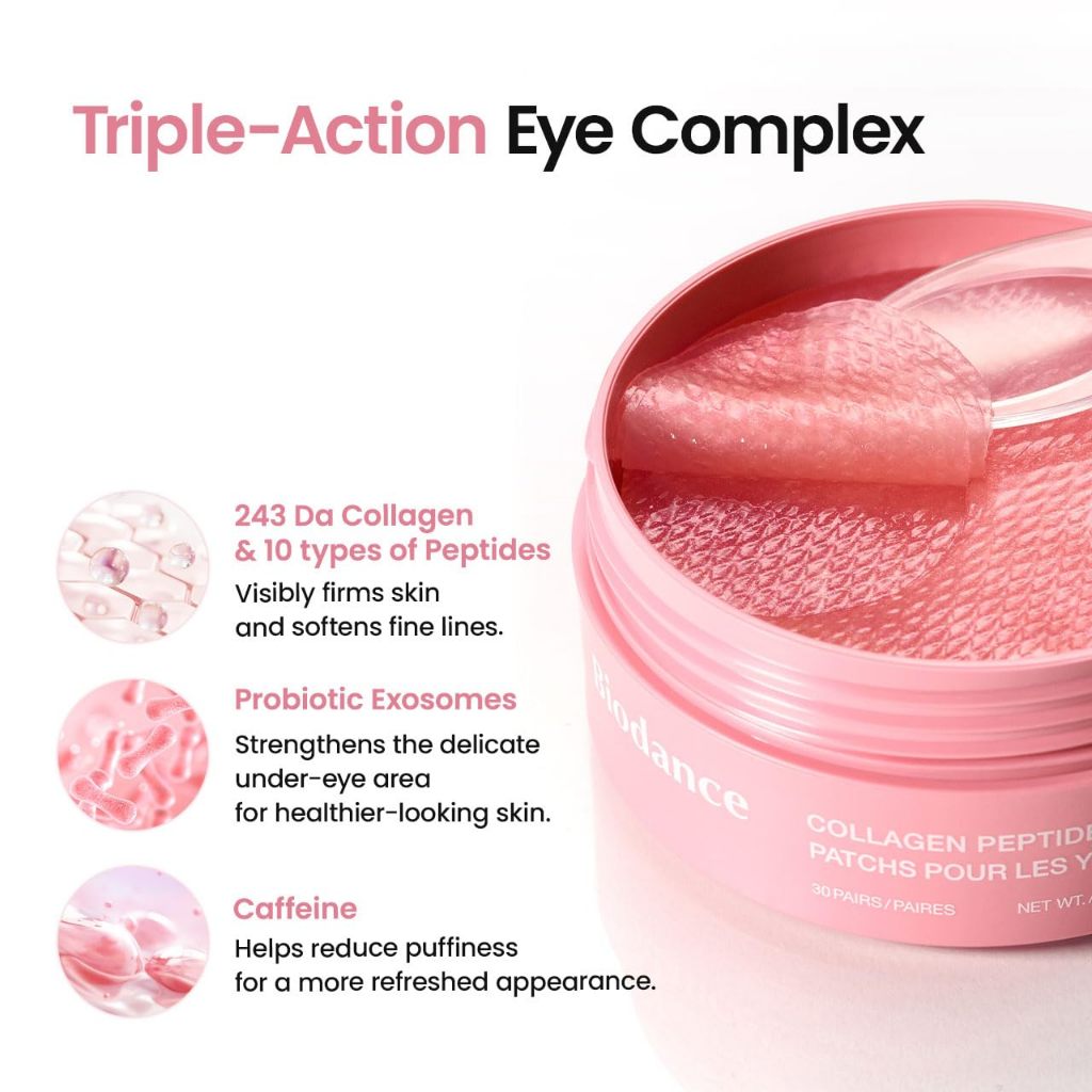 [NUEVO] Parches para ojos BIODANCE / 2 tipos, 30 pares (Caviar PDRN, Péptido de colágeno)