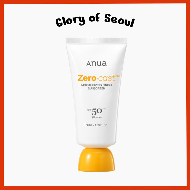 ANUA Zero Cast Moisturizing Finish Sunscreen 50ml SPF50+ PA++++