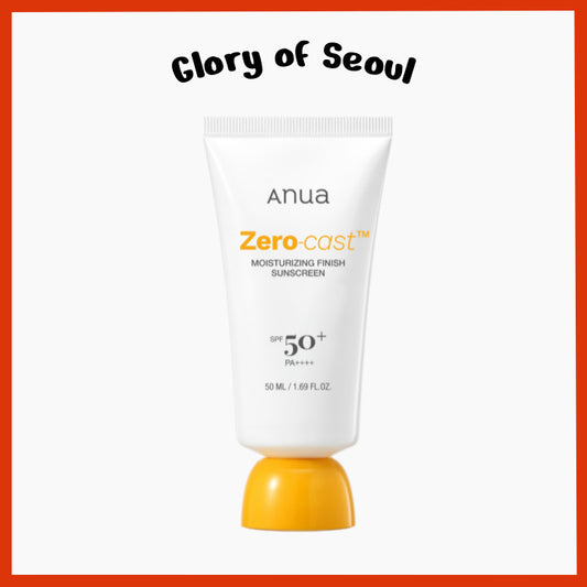 ANUA Zero Cast Moisturizing Finish Sunscreen 50ml SPF50+ PA++++