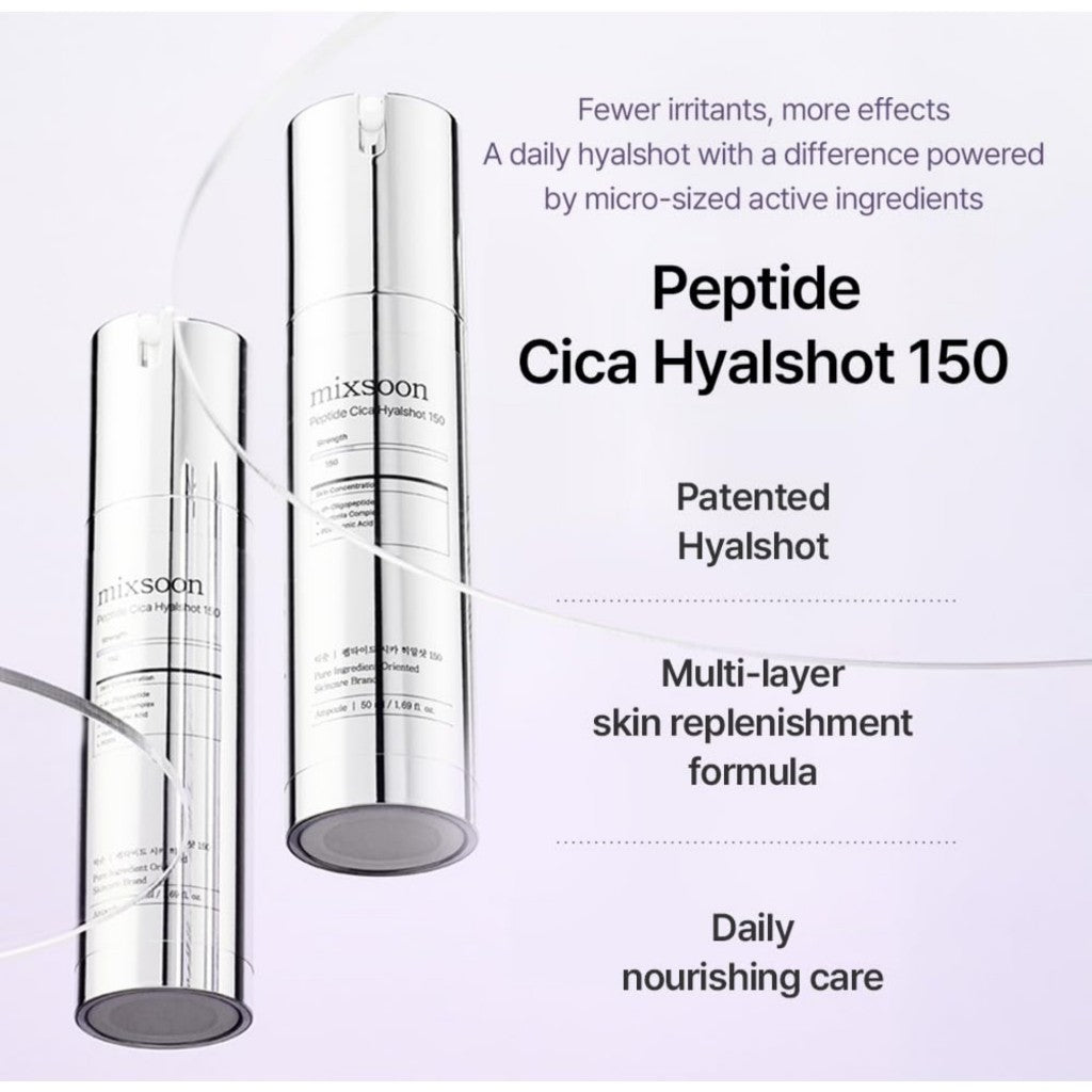 mixsoon Peptide Cica Hyalshot (2 Types) │ 150 (50ml) / 350 (30ml)