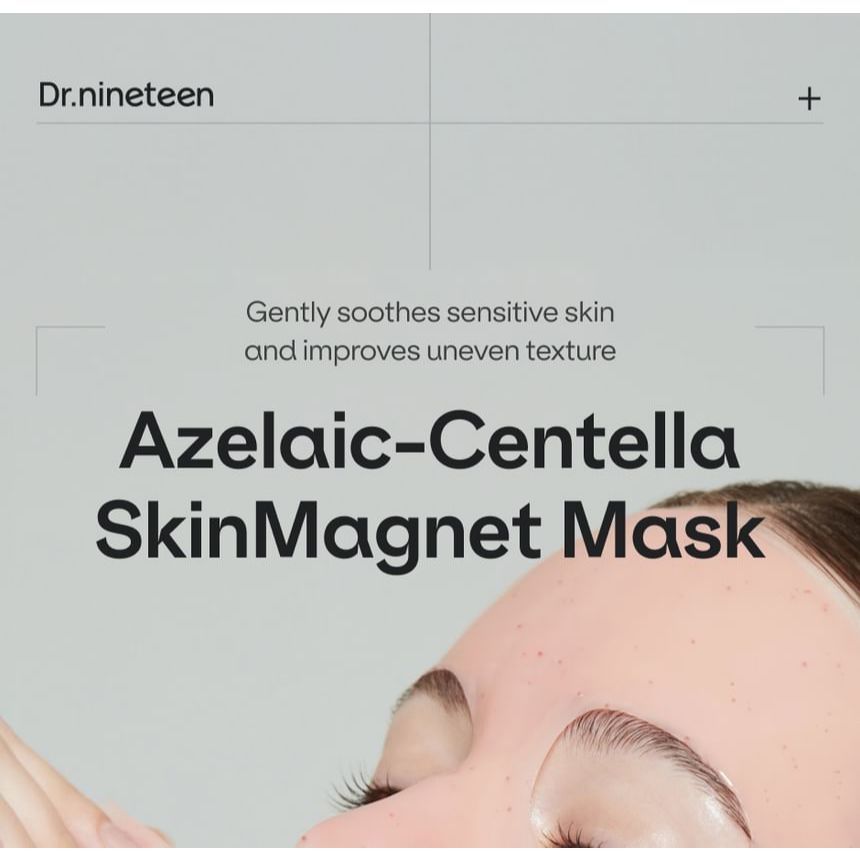 [NUEVO] Mascarilla Dr.nineteen SkinMagnet ( 1 unidad, 4 tipos / HydroB5, Melatathione, Azelaic-Centella, ReDRN )