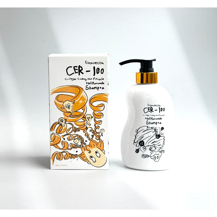 [NUEVO] ELIZAVECCA CER-100 Champú Helltornado A+ Muscle con recubrimiento de colágeno, 500mL