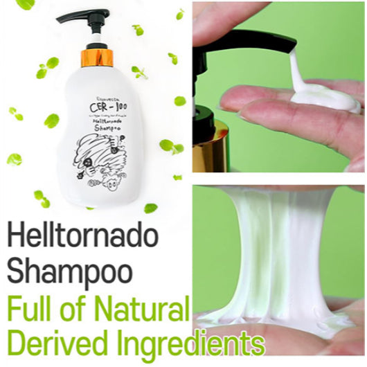 [NUEVO] ELIZAVECCA CER-100 Champú Helltornado A+ Muscle con recubrimiento de colágeno, 500mL