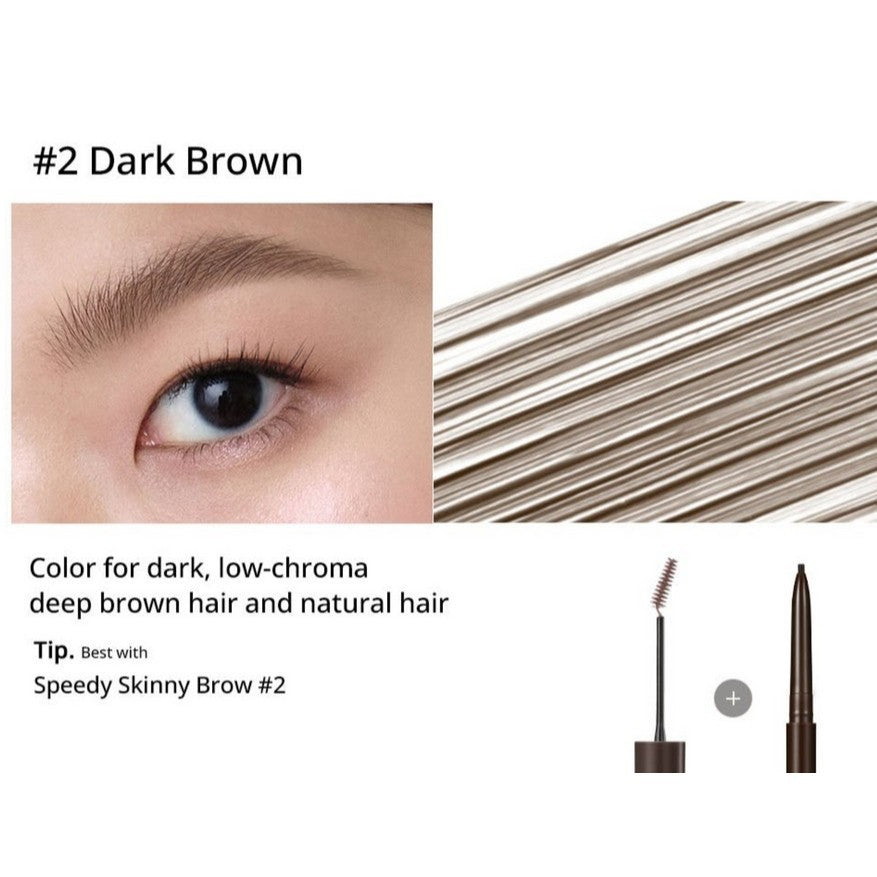PERIPERA Speedy Skinny Brow Mascara  (8 Colors)
