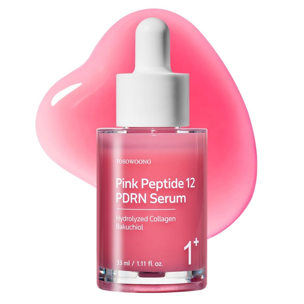 TOSOWOONG Niacinamide 10% + Tranexamic Acid 4% Serum / Pink Peptide 12 PDRN Serum, 33mL