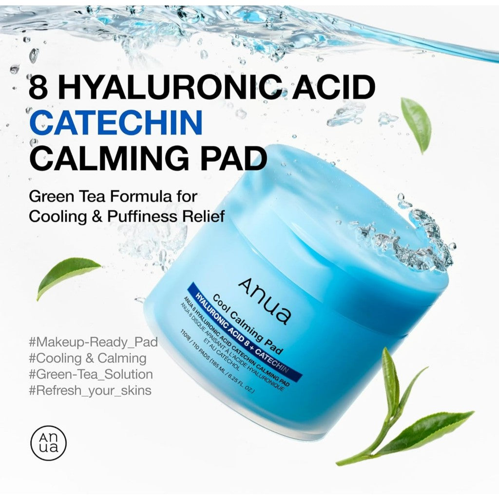 ANUA Pad Collection PDRN 100 Hyaluronic Acid Glow Pad, Niacinamide 5 TXA Brightening Pad, Azelaic 10+Hyaluron Soothing Pad, 8 Hyaluronic Acid Catechin Calming Pad (4 Options)