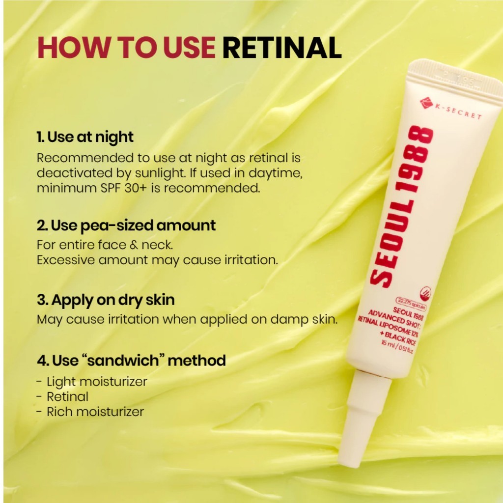 [NEW] K-SECRET SEOUL 1988 Advanced Shot: Retinal Liposome 12% + Black Rice, 15mL