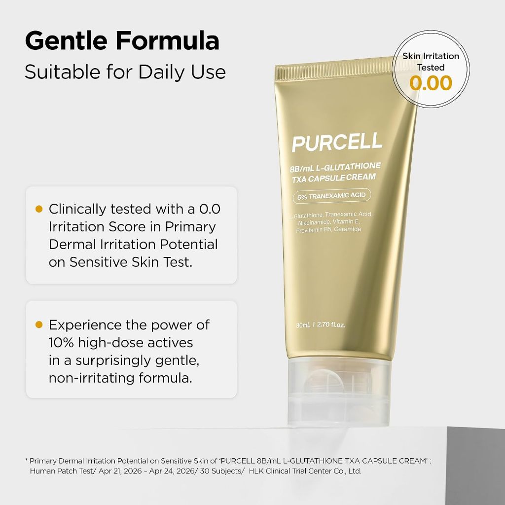PURCELL 8B/mL L-Glutathione TXA Capsule Cream, 80mL