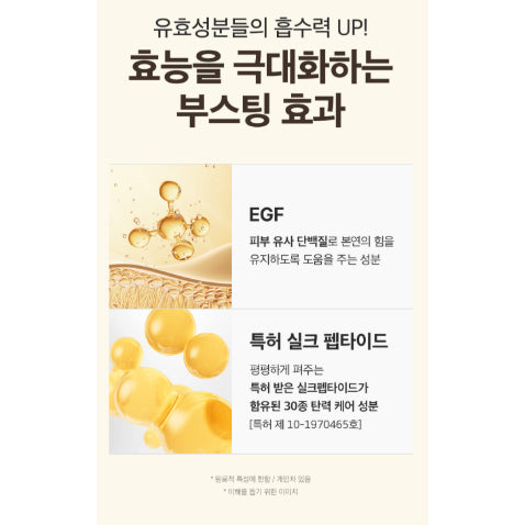 Mascarilla Booster de Péptidos de Seda EGF SUNGBOON EDITOR, 110g (7 unidades)