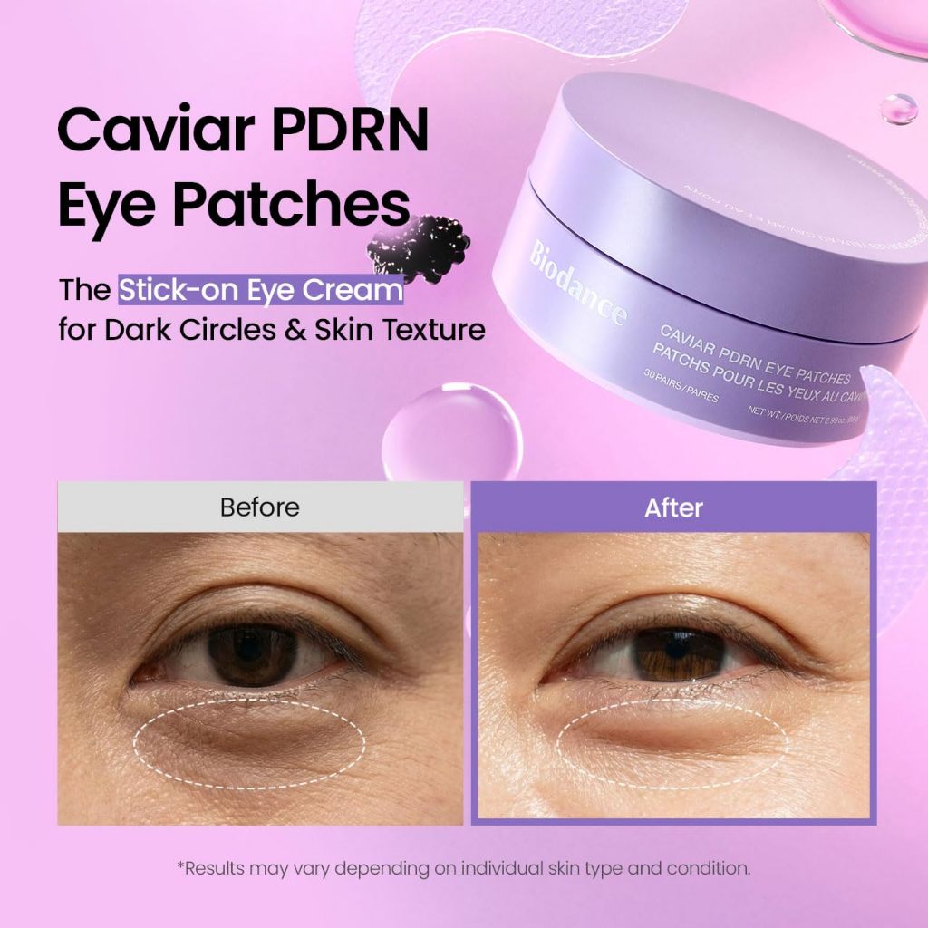 [NUEVO] Parches para ojos BIODANCE / 2 tipos, 30 pares (Caviar PDRN, Péptido de colágeno)