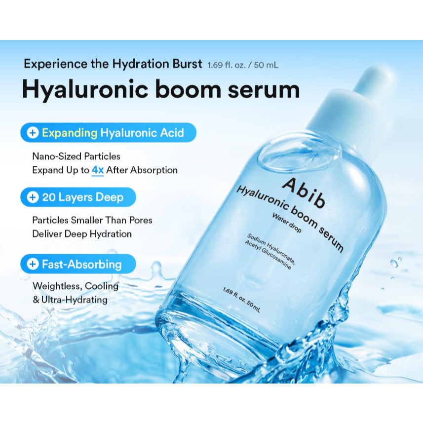 Abib Hyaluronic Boom Serum Water Drop, 50mL (NO BOX)