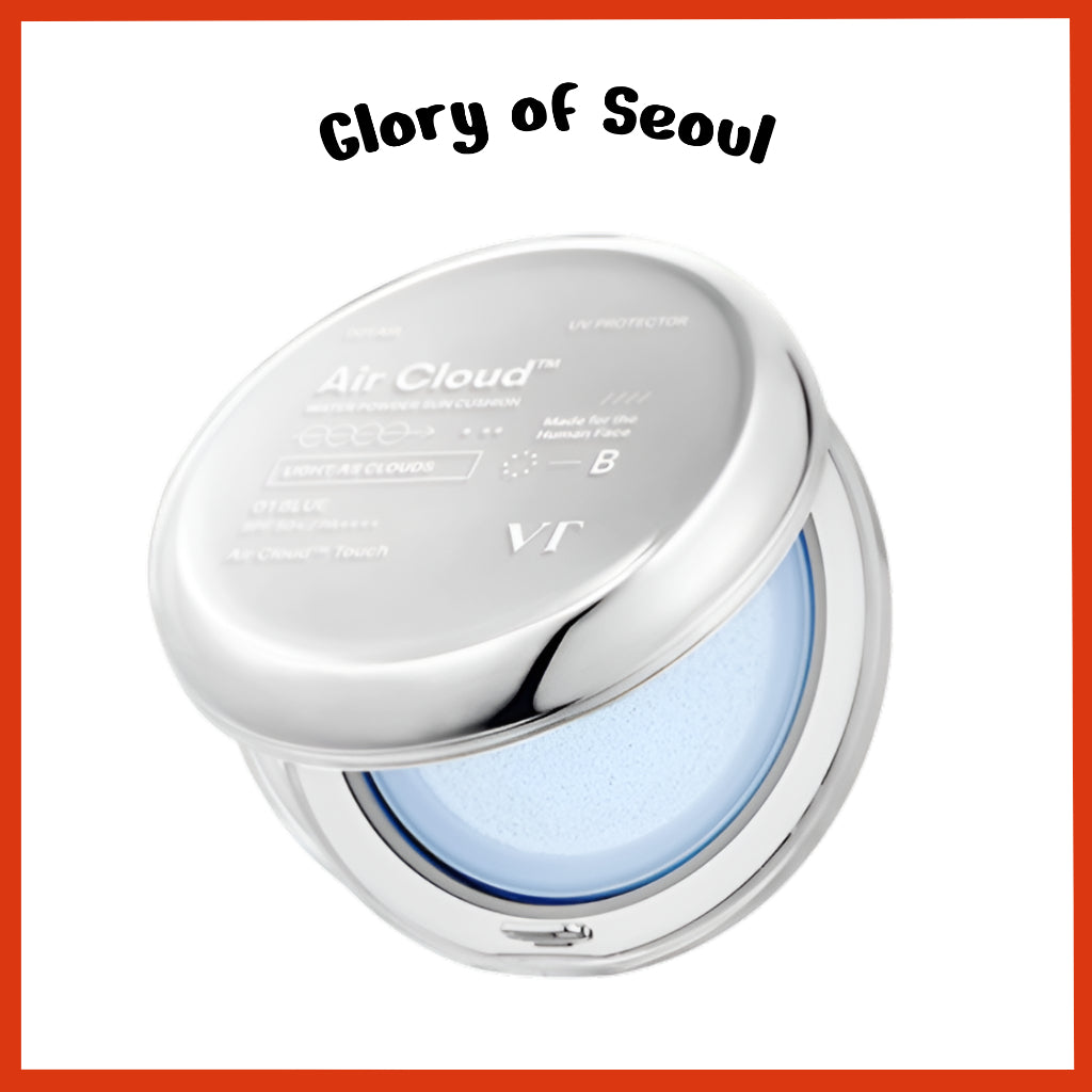 VT COSMETICS Air Cloud Water Powder Sun Cushion SPF50+ PA++++, 12g