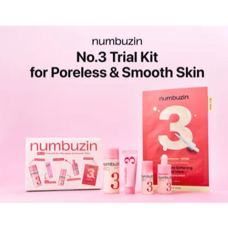 Kit de prueba NUMBUZIN No.3 para una piel suave y sin poros