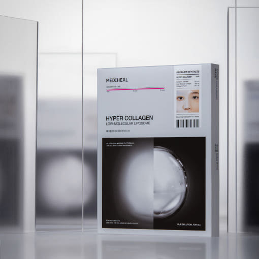 MEDIHEAL Hyper Collagen Mask (4EA / 1EA) │ Low-Molecular Liposome