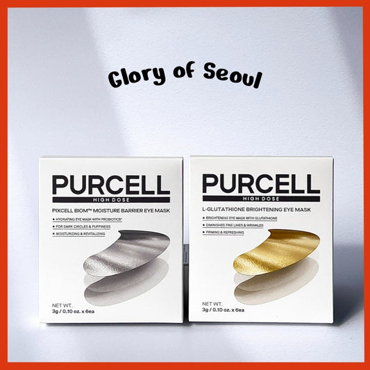 [NEW] PURCELL Eye Mask Duo, 2 Types (Moisture Barrier / L-Glutathione Brightening) / 6 pairs each (3g × 6ea)