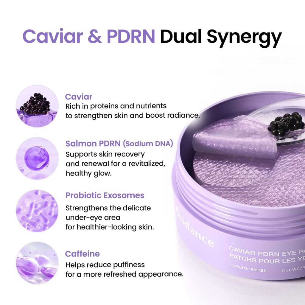 [NUEVO] Parches para ojos BIODANCE / 2 tipos, 30 pares (Caviar PDRN, Péptido de colágeno)