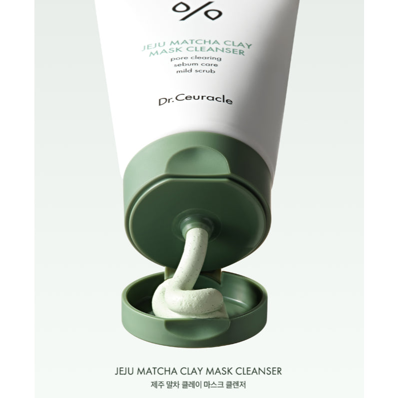 Limpiador de mascarilla de arcilla Jeju Matcha de DR.CEURACLE, 120 mL