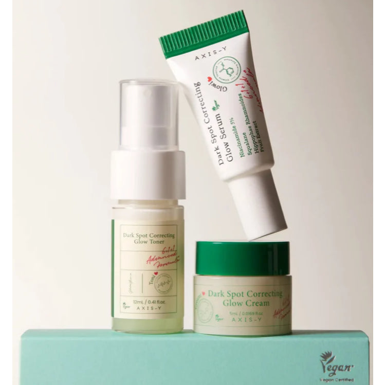 AXIS-Y The Mini Glow Trio Set ( Glow Serum 5ml, Toner 12ml, Cream 5ml )