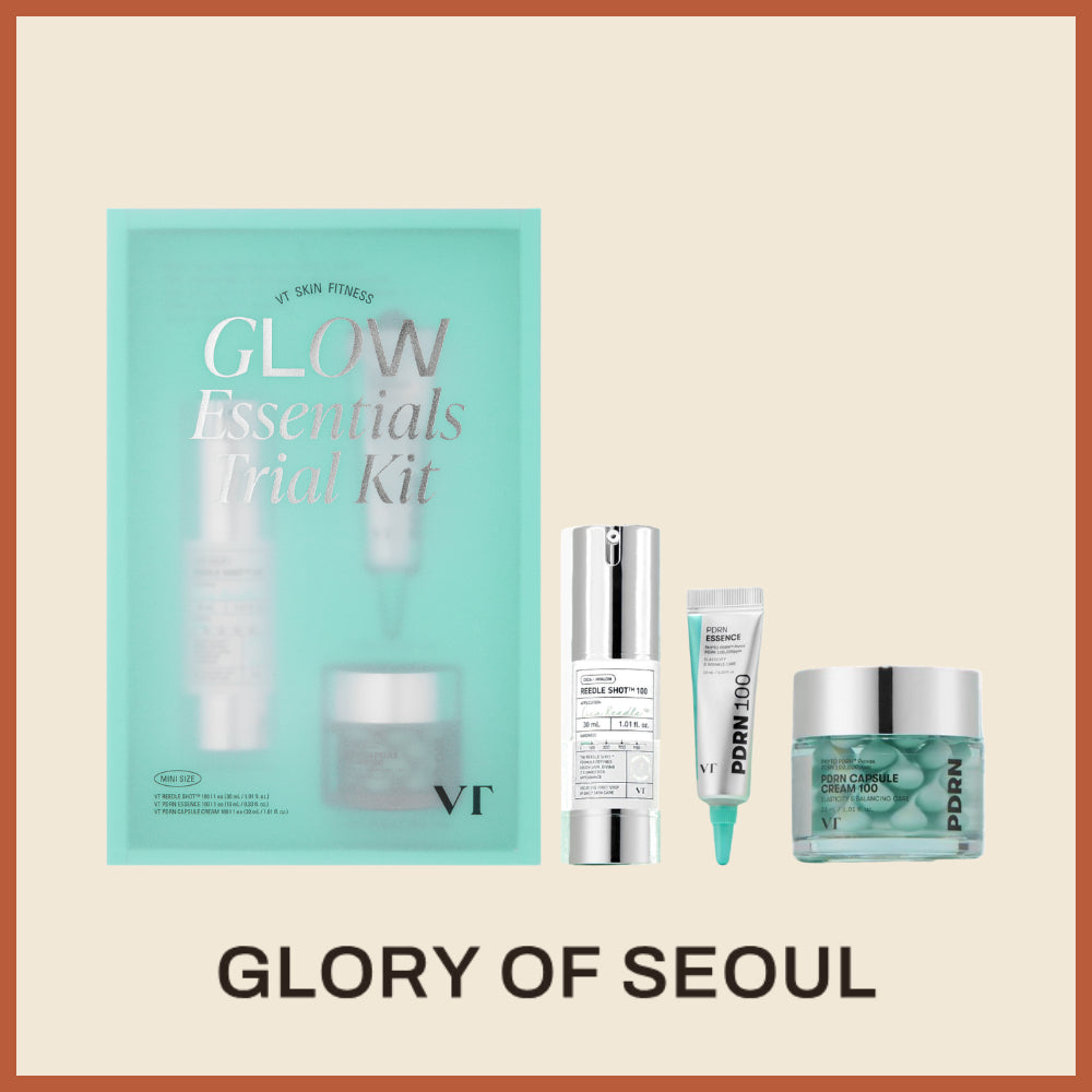 [NUEVO] Kit de prueba VT Glow Essentials (Set mini de 3 piezas) | Reedle Shot 100 30ml + PDRN Essence 100 10ml + PDRN Capsule Cream 100 30ml