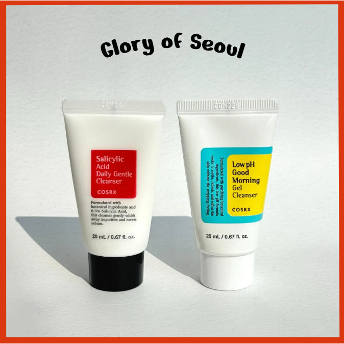 [MINI] COSRX Cleanser, 20mL / 2 Types ( Salicylic Acid Daily Gentle, Low pH Morning Gel )