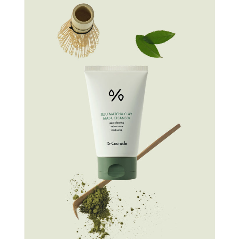 Limpiador de mascarilla de arcilla Jeju Matcha de DR.CEURACLE, 120 mL