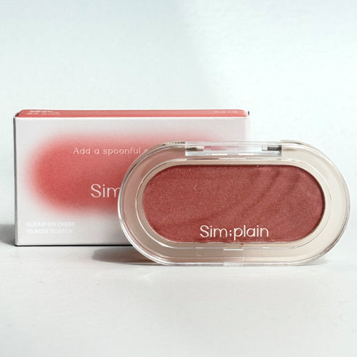 Simplain Gleam On Cheek 2 colores (03 Rose Scotch, 04 Fig Flow)