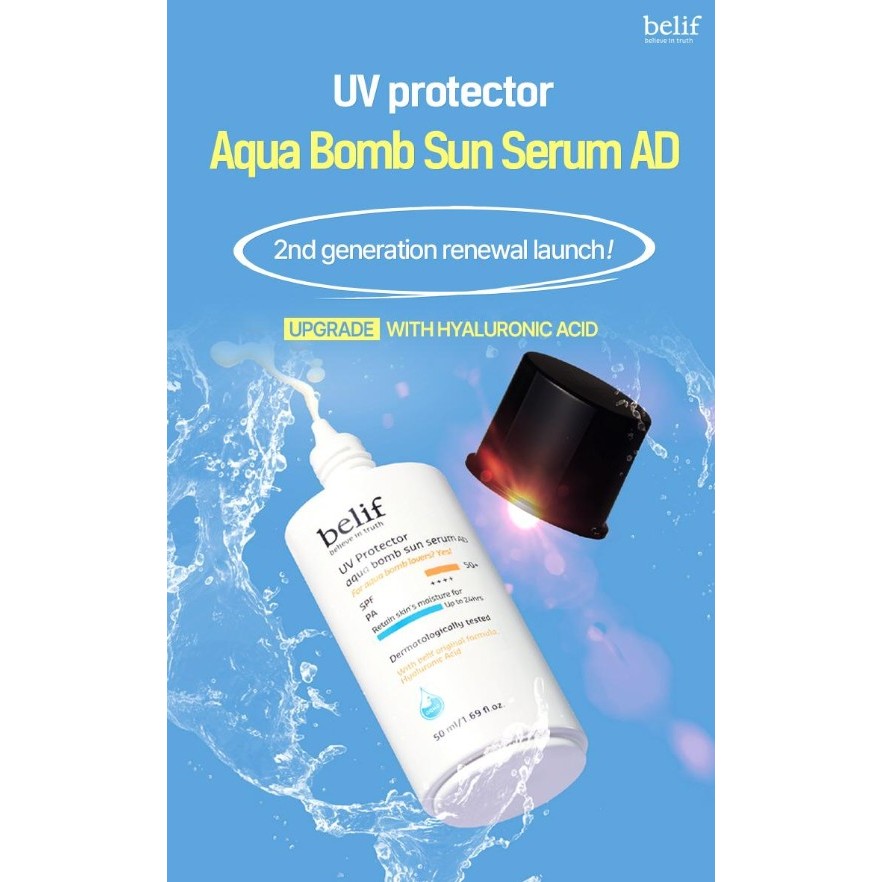 BELIF UV Protector Aqua Bomb Sun Serum, 50ml