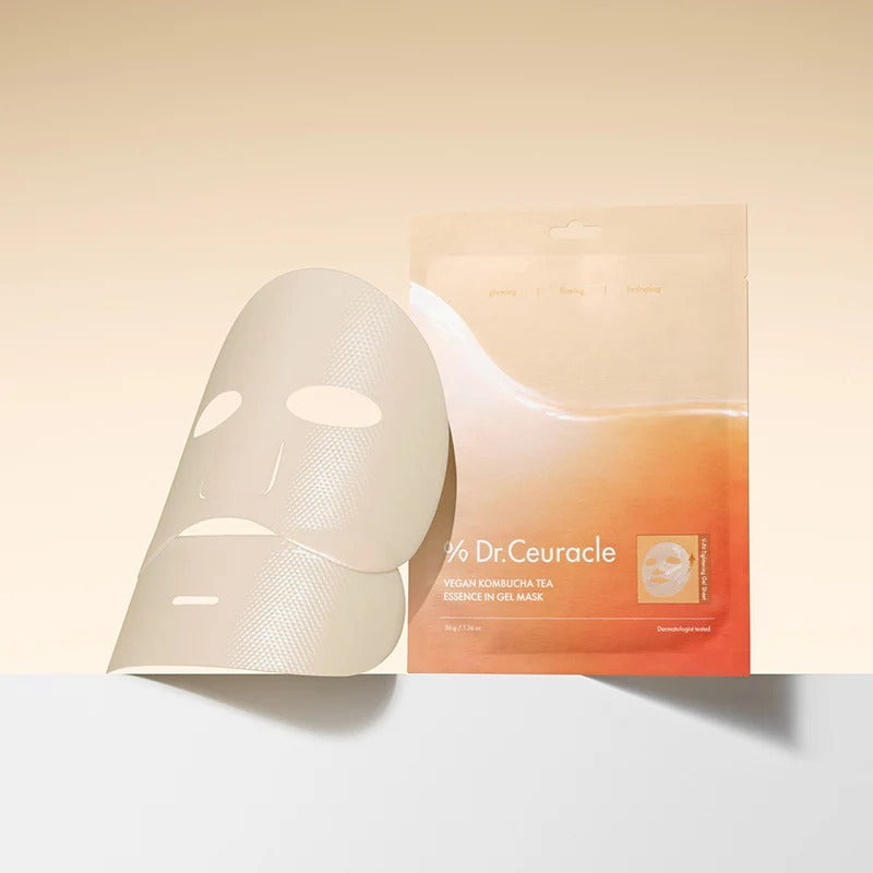 [NEW] DR.CEURACLE Vegan Kombucha Tea Essence In Gel Mask 1Sheet 36g