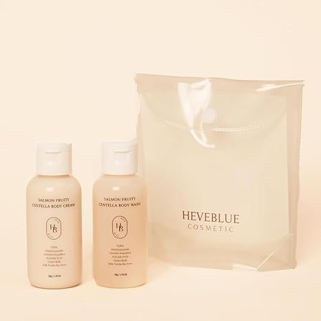 HEVEBLUE Salmon Fruity Centella Body Travel Kit