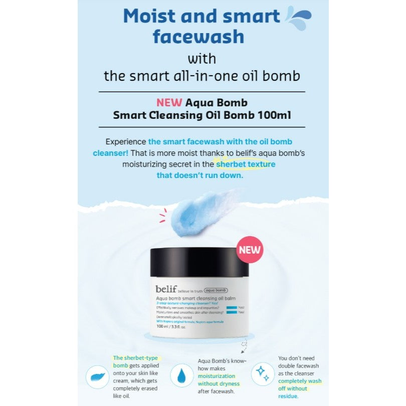 Bálsamo limpiador inteligente BELIF Aqua Bomb, 100 ml