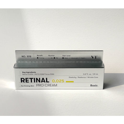 VT COSMETICS Retinal Pro Cream 20ml, 3 tipos