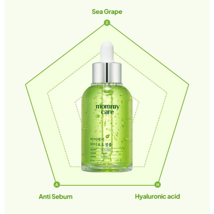 Ampolla Refinadora de Poros de Uva de Mar MOMMY CARE 50ml
