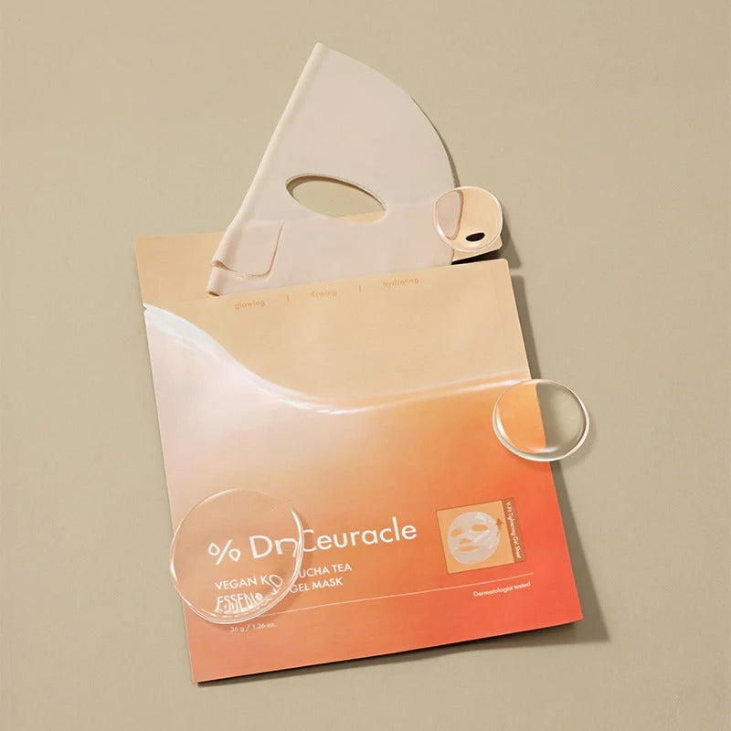 [NEW] DR.CEURACLE Vegan Kombucha Tea Essence In Gel Mask 1Sheet 36g