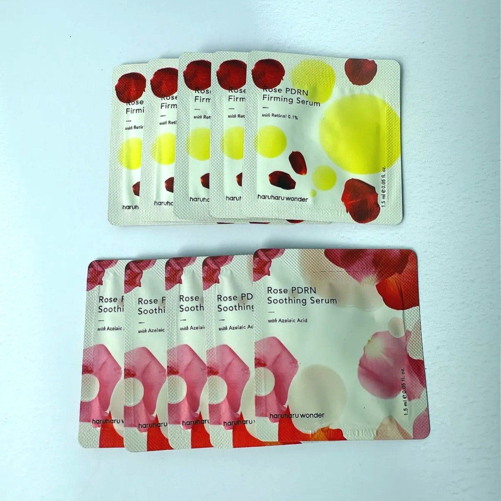[SET] HARUHARU WONDER Rose PDRN Soothing / Firming Serum Sachet Pouch (1.5ml*5ea)