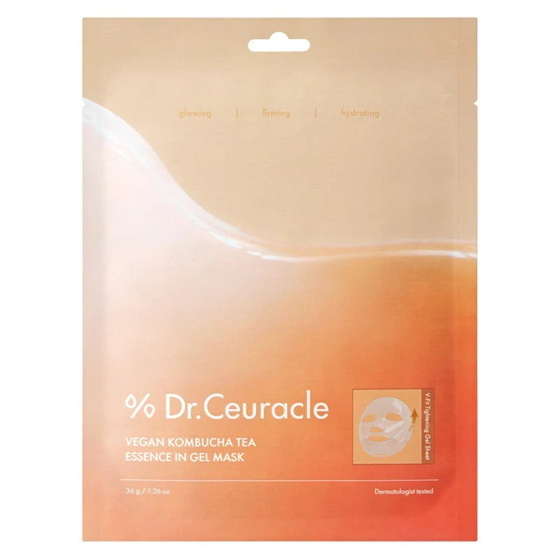 [NEW] DR.CEURACLE Vegan Kombucha Tea Essence In Gel Mask 1Sheet 36g