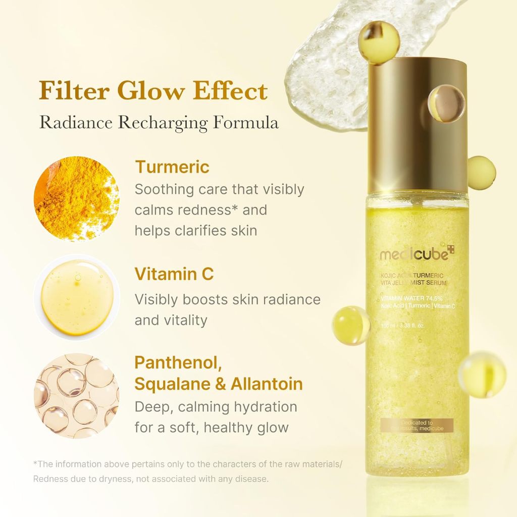 [NEW] MEDICUBE PDRN Pink Glow Jelly Mist Serum, Kojic Acid Turmeric Vita Jelly Mist Serum 100ml / 3 Options
