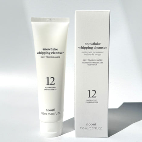Colección de limpieza NOONI, 2 tipos (Aceite limpiador Snow Aqua 0 LHA 200 ml, Limpiador en espuma Snowflake 150 ml)