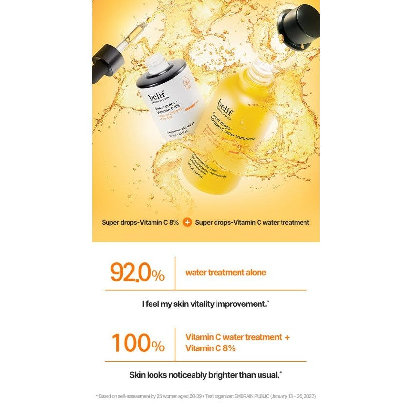 Tratamiento de agua con vitamina C Super Drops de BELIF, 150 ml